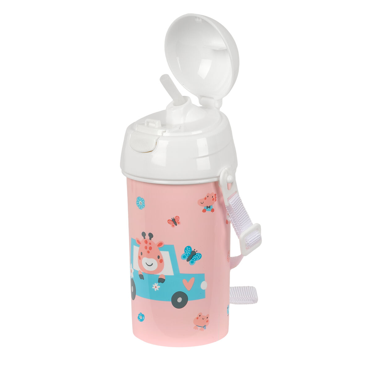 Wasserflasche Safta Jirafa Koralle PVC 500 ml